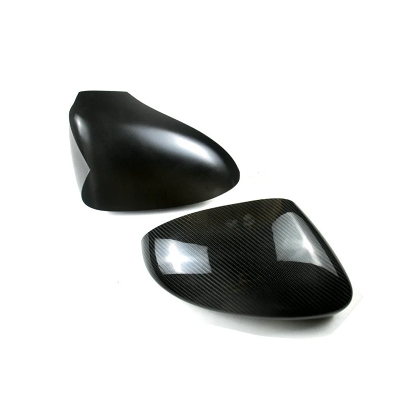 

For 14-22 Porsche Macan With Carbon Fibre Rear View Mirror Housing Reflector Sticker