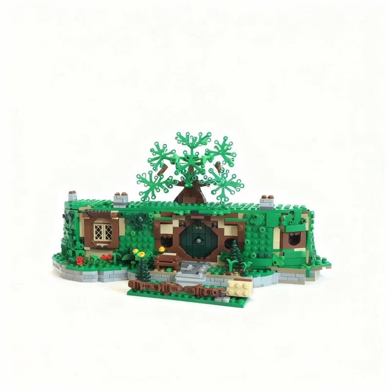1266pcs MOC Hobbit Lord Rings The Shire Model Building Blocks Toy Construction Christmas Gift Education Creative Brick Idea Kids