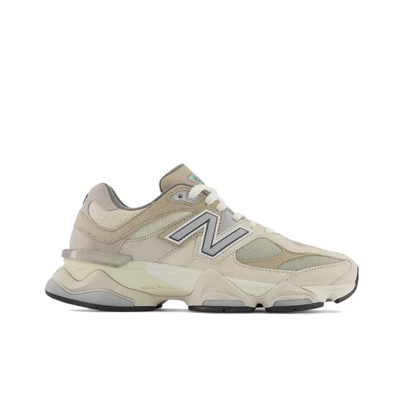 Оригинальные кроссовки New Balance NB 9060 "Морская соль" Low-Top для отдыха светло-серого цвета, мужские и женские кроссовки унисекс U9060MAC