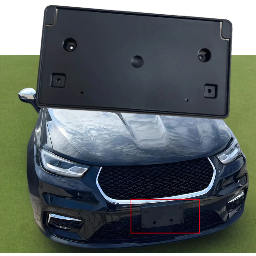 

68259460AA CH1068143 Car front bumper license plate frame bracket fit for Chrysler Pacifica 2017 2018 2019 2020