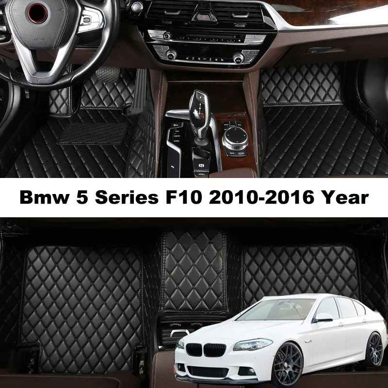 Custom Full Coverage Car Floor Mats for Bmw 5 Series F10 2010-2016 Year Car Accessories Carpet Interior Details