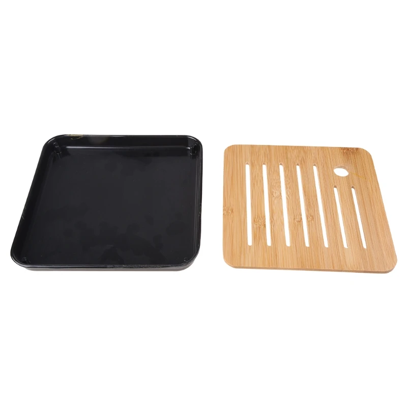 Unique Practical Bamboo Tea Tray for Kungfu Tea Gift Set for Home Office Durable