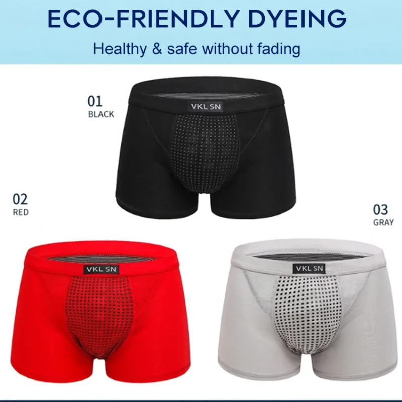 1 Pcs New Size L-5XL Panties Men Underwear Cotton Shorts Boxers Breathable Men\'s Sexy Underwear British Magnetic Therapy Boxer