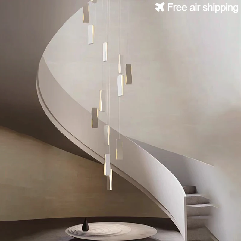 

Modern Crystal Chandelier Pendant Lights for Staircase Living Room Interior Home Decoration Luxury Ceiling Hanging Lamps Lightin