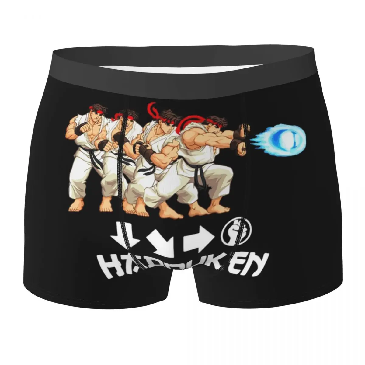 Boxer Underpants Shorts Defeated Portraits Super Street Fighter Panties Male Breathable Underwear for Homme Man Boyfriend Gift