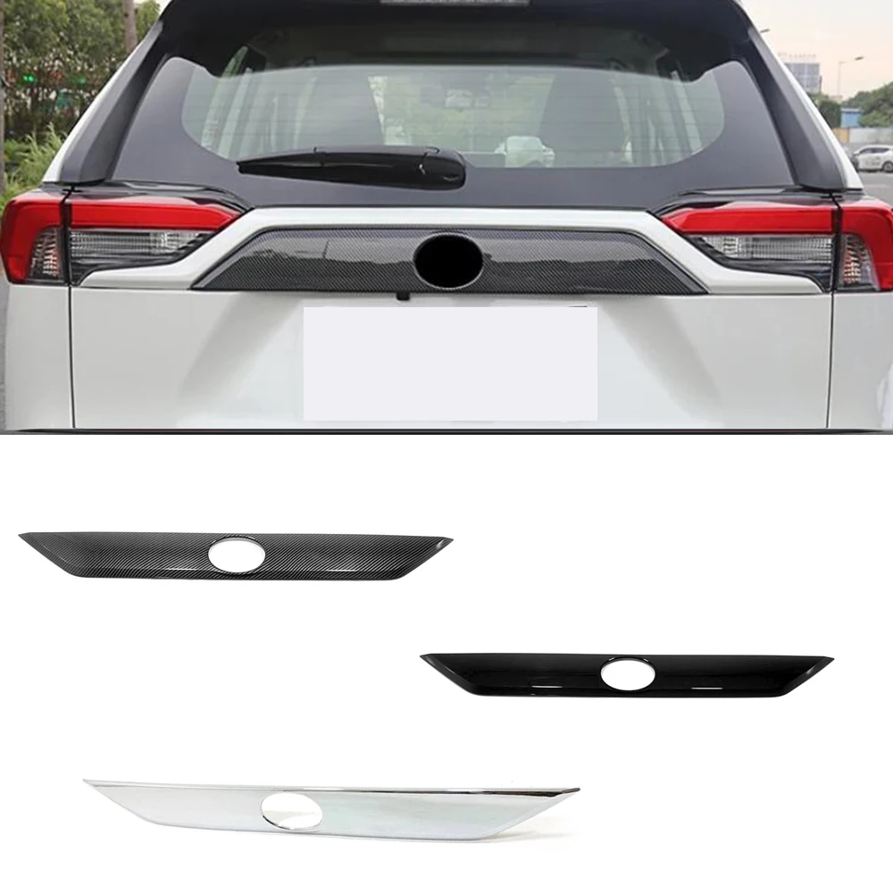 

ABS For Toyota RAV4 RAV 4 XA50 2019-2022 Trunk Tailgate LOGO Anti-Scratch Patch Cover Rear Door License Decorative Bright Strip