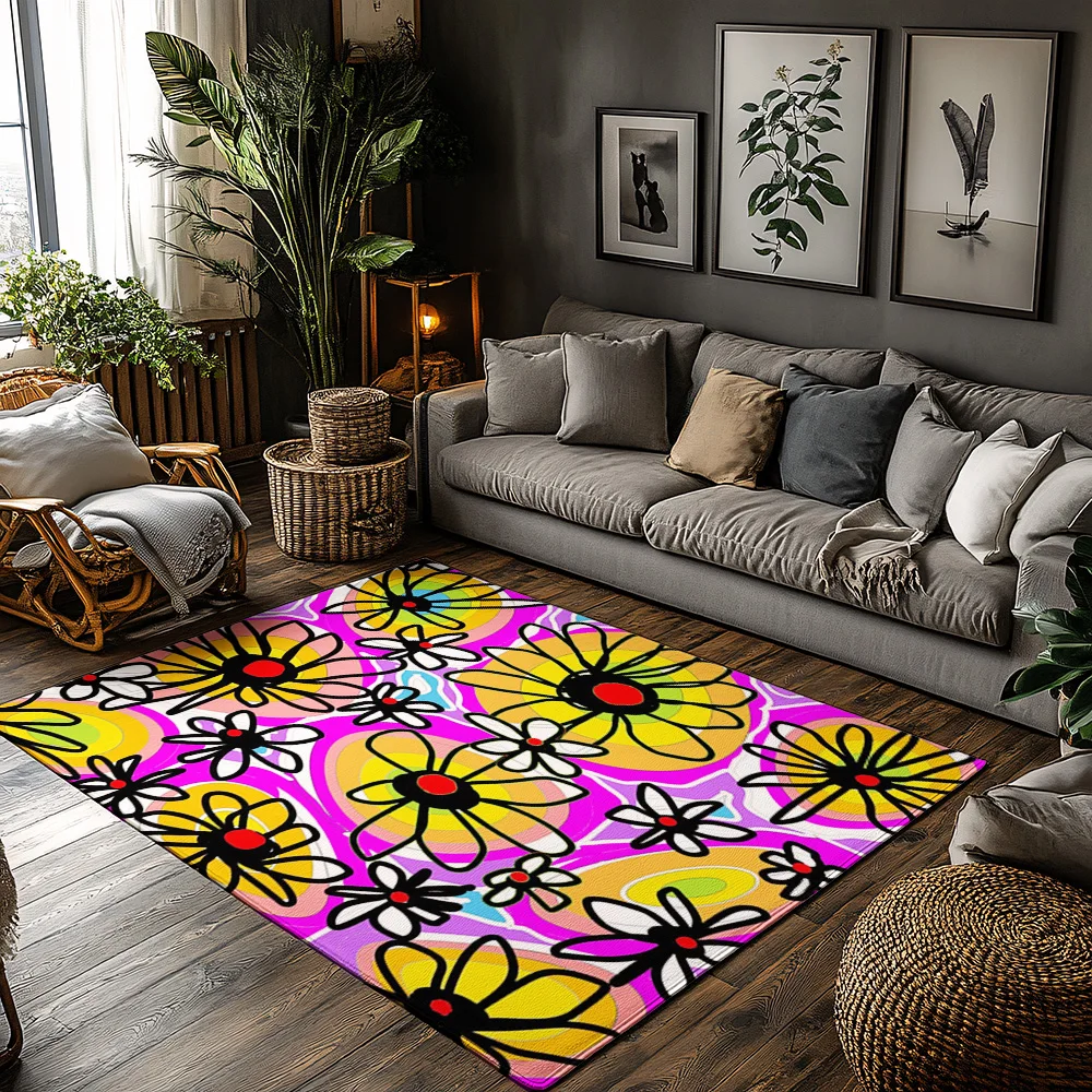 

Уникальный цветочный коврик для дома и улицы, моющийся приветственный коврик, домашний декор, входной ковер, стильное покрытие для пола, идея подарка, современный