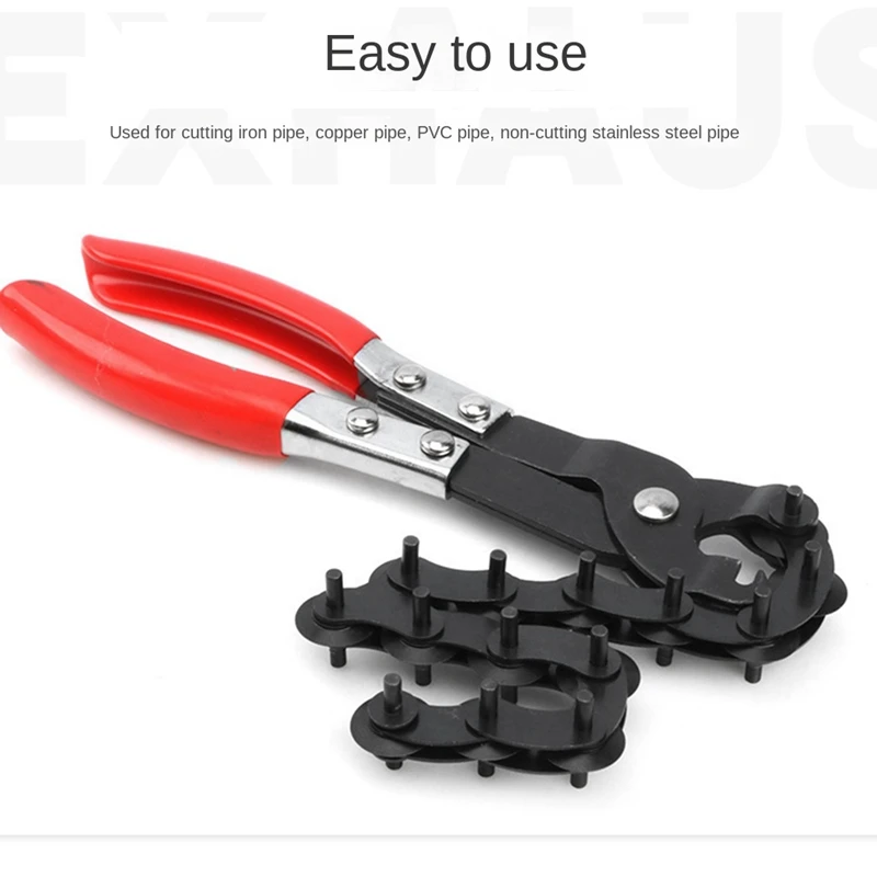 38350 Exhaust Hanger Removal Pliers Universal Exhaust Tail Pipe Steel Copper Tubing Cutter Cutting Chain Pliers