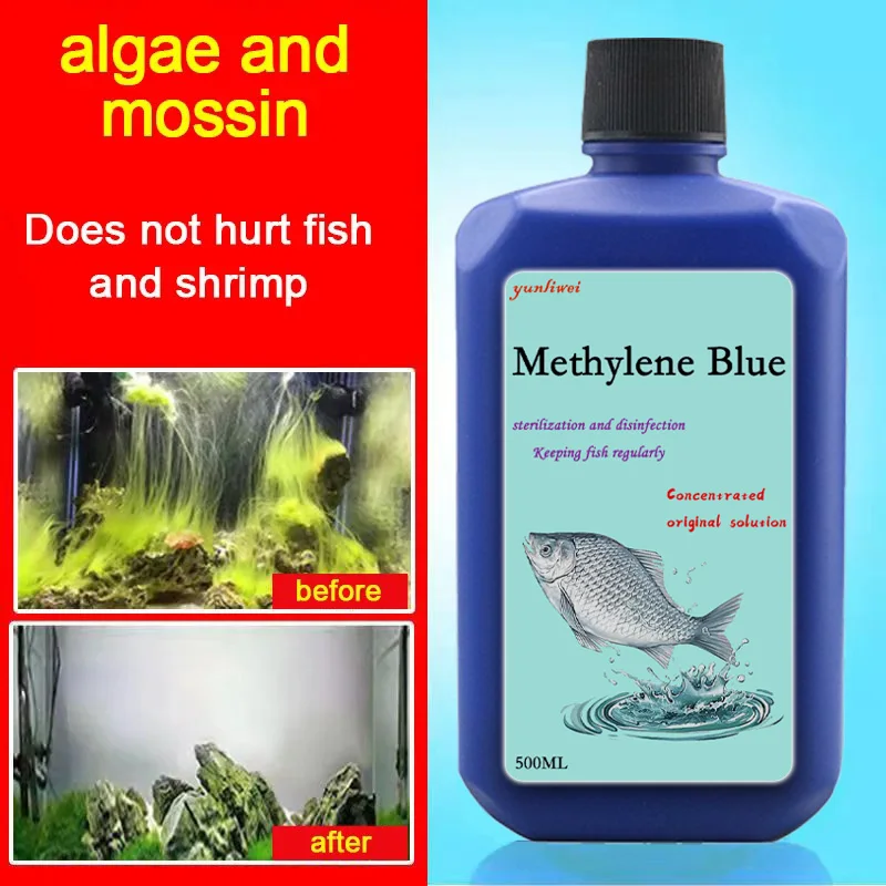 200 / 500 مل خزان الأسماك تنقية المياه واضحة النيتريفينغ البكتيريا الهضم السائل حوض السمك زراعة الإمدادات Fishbowl معالجة المياهالأسماك الزخرفية للأكواريوم الميثيلين المياه الزرقاء عامل توضيح استقرار تنقية المياه الكلو