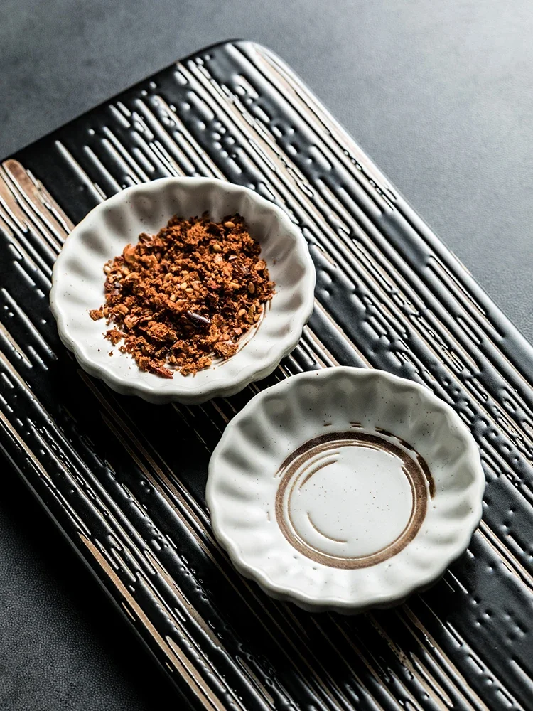 Mustard soy sauce vinegar dish Chili oil sesame oil seasoning home commercial side dish snack dish