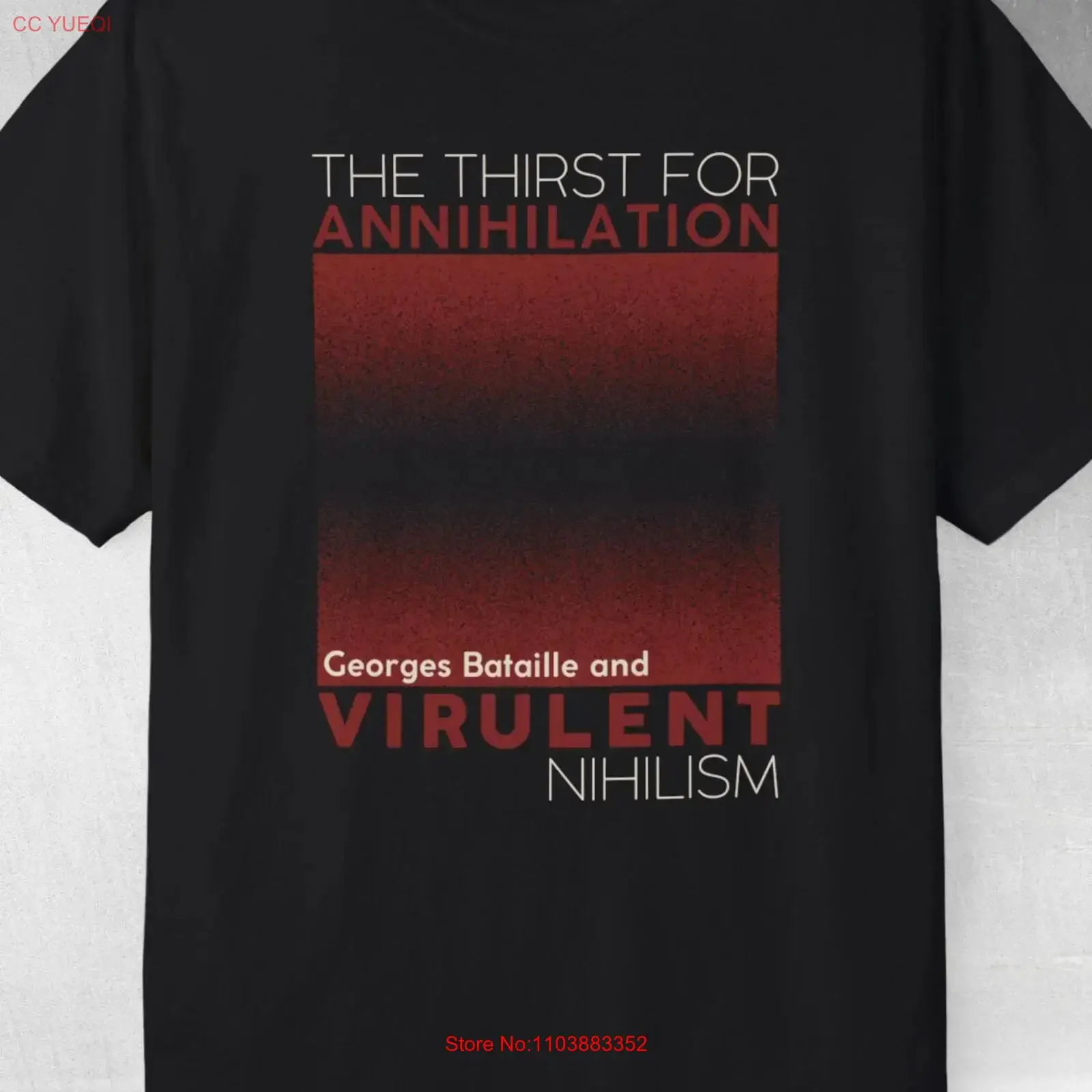 Asisto por Aniquilación camiseta Georges Bataille y Virulento nihilmo Nick Land filosofía oscura aceleración filósofo