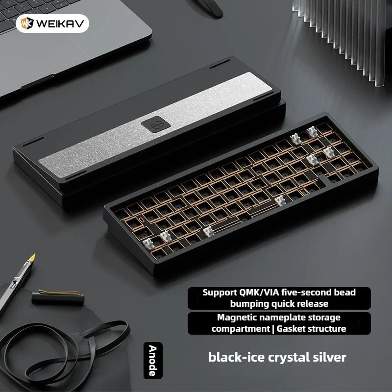 

WEIKAV Lucky65V2 Aluminum Quick Release Customized Mechanical Keyboard Kit Multiple Colors Win/Mac Gaming Keyboard Barebone