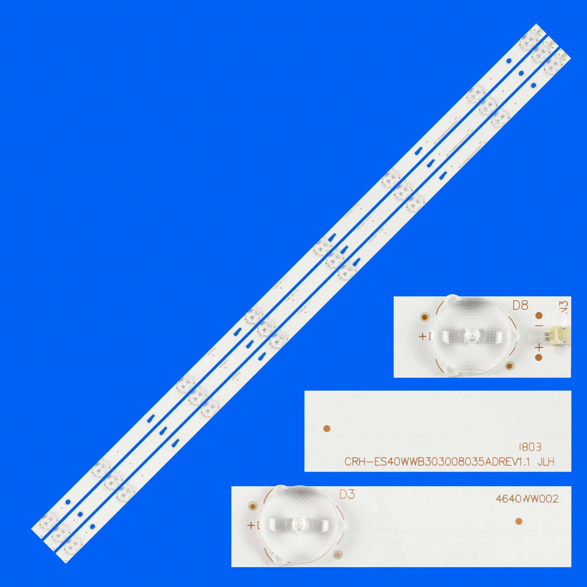 LED Backlight strip for ECHOM-4640WW002 LVF400SSDE E2 V12 Thomson T40D18SFS-01B T40D16SF-01B TH-40D400C JL.D40081330-020DS-M