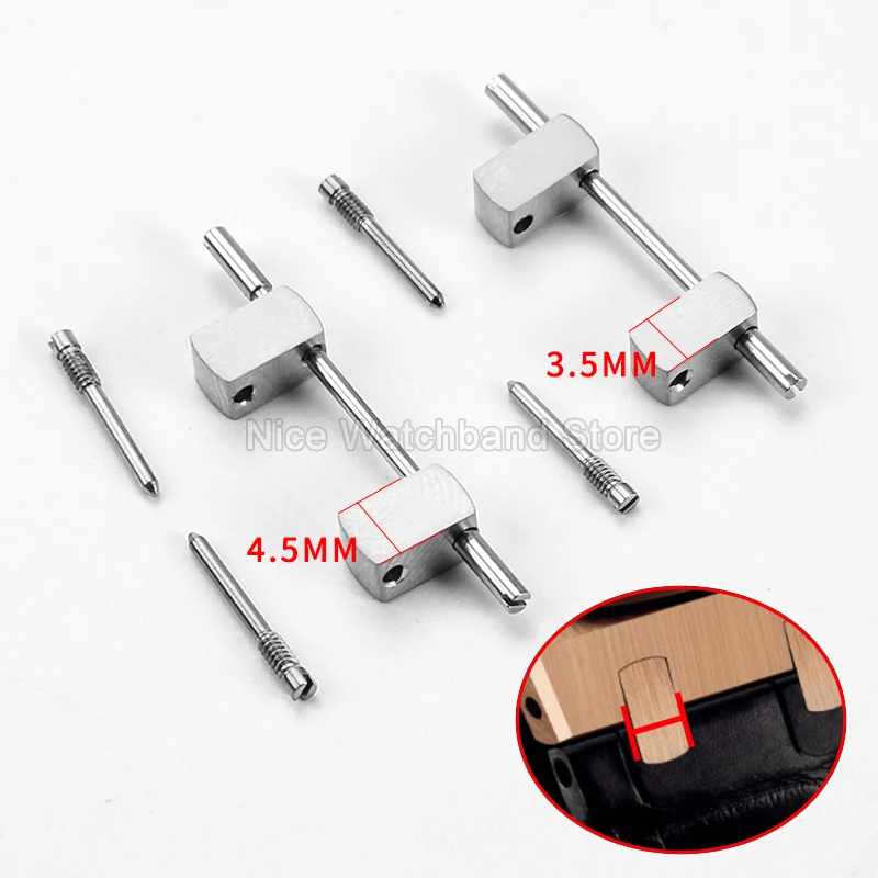 Classic Timepiece End Links 3.5mm Rose Golden 15400 15710 26470 for Audemars Piguet Royal Oak Anti-oxidation Polished Stainless