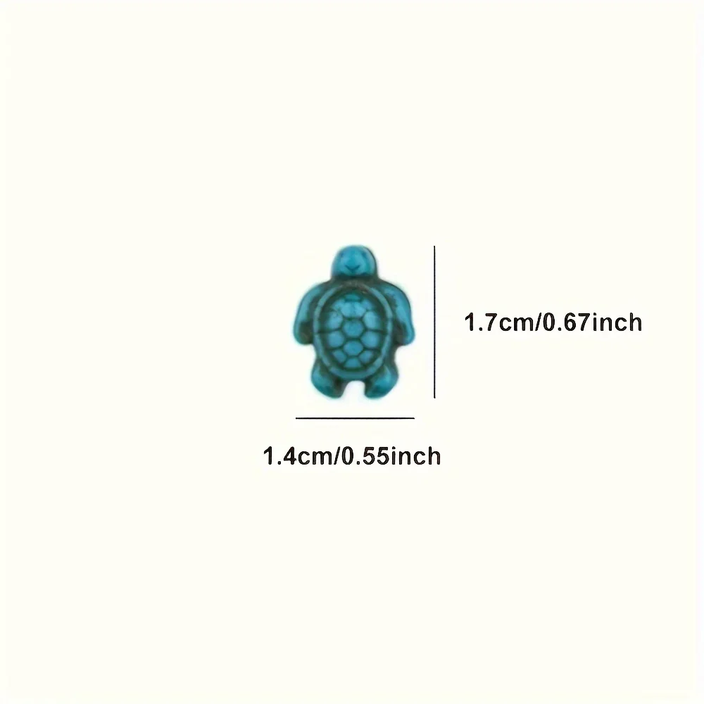10/30/50PCS Multicolor Ocean Series Turtle Bead Charms for DIY Jewelry Making Bracelets, Necklaces, Earrings Annimal Collection