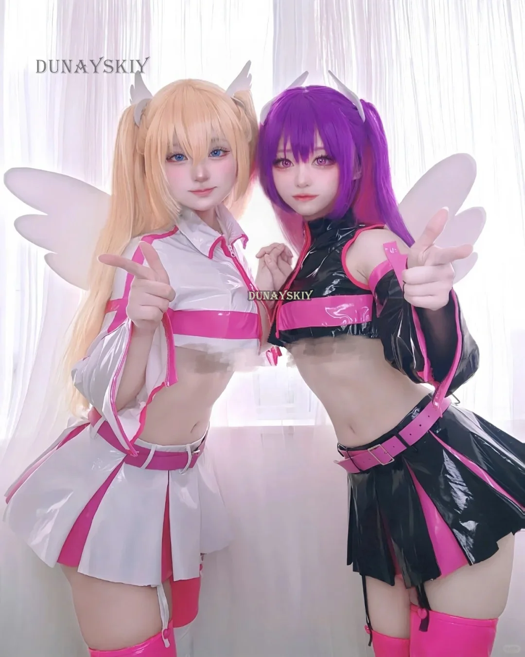 Anime 2.5 Dimensional Seduction Cosplay Nigoriri Milliela Mikari Ririsa Lilyel Cosplay Costume Wig Socks Ririeru Liliel Lilysa