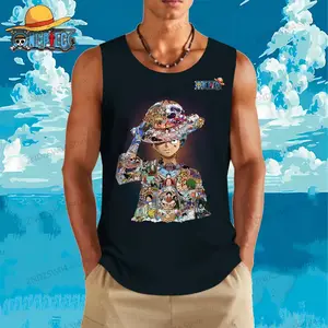 لوفي رجالي تانك توب صالة ألعاب رياضية أنيمي أطفال قمم صيفية رخيصة ملابس كبيرة جدا هيب هوب موضة الشارع بارد 1 قطعة 110-6XL 2021 أعلى 8 مبيعات السراويل الهيب هوب 2000 - رقم 7