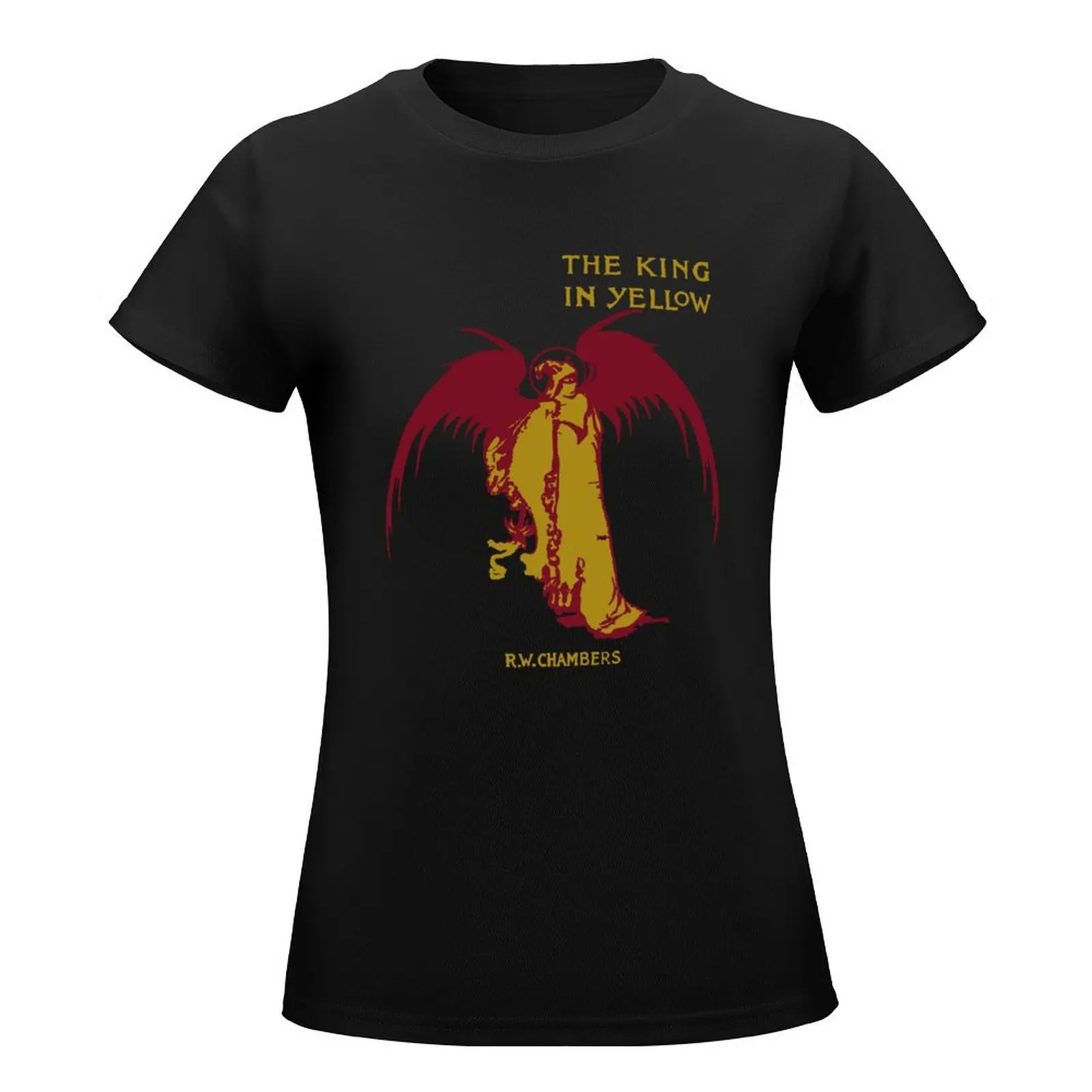 The King In Yellow T-Shirt summer top aesthetic clothes cute tops summer tops Women's tee shirt