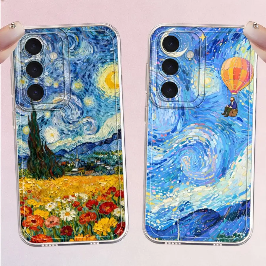 Phone Cover Case for Samsung Galaxy A36 A13 A34 A35 A56 A50 A52 A31 A14 A16 A54 A15 A25 A51 A33 A52 A55 A23 A26 A24 Van Gogh