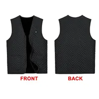 3-speed Women Men Outdoor Electric Heated Seven Zones Smart Heated Vest Jacket with Cashmere Waistcoat for Sports Hiking