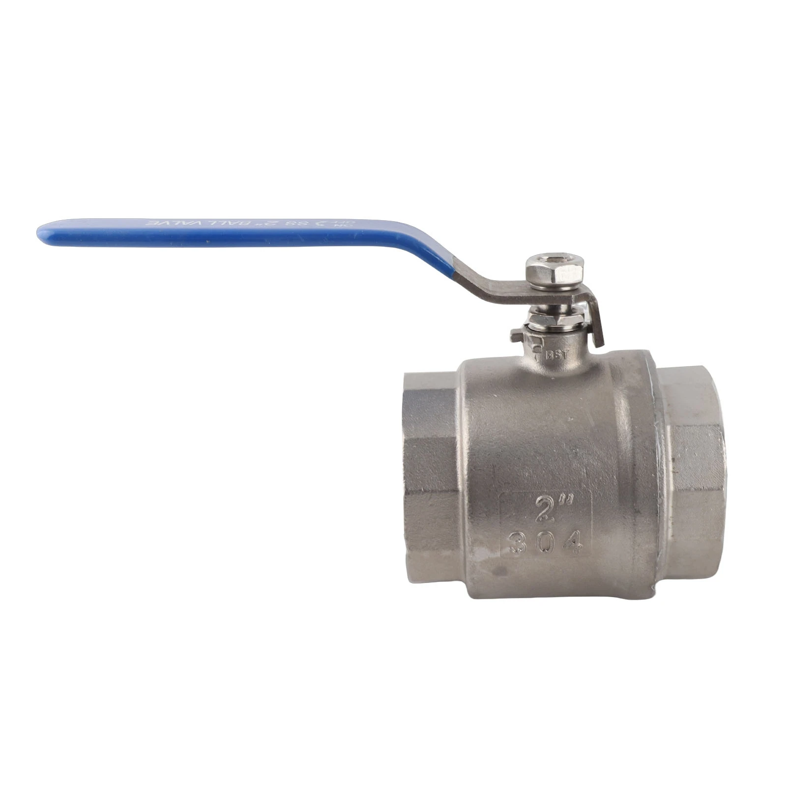 2in 304 Stainless Steel Two Piece Full Port Female Thread Ball Valve 2" DN50 1000 WOG Manual Ball Valve view 2