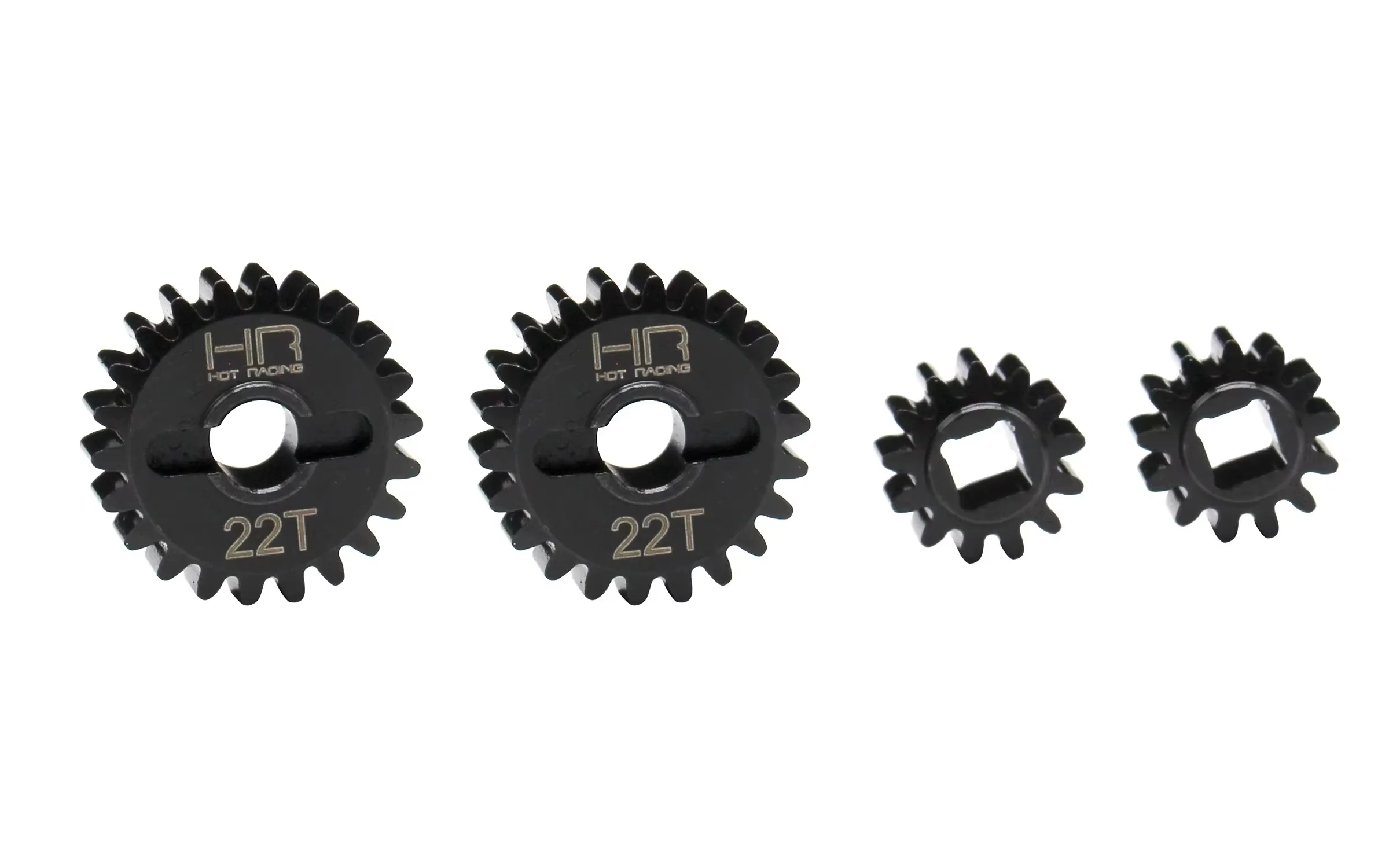 Hot Racing CNC machined steel 13T-22T Overdrive Portal gear set for Axial Capra UTB SCX10III