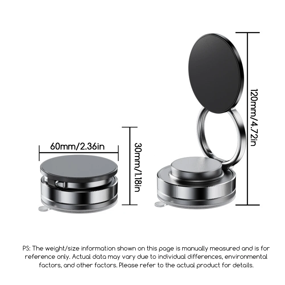 

Rotatable 360 Degree Magnetic Car Phone Mount Vacuum Suction Phone Holder for Navigation Driving