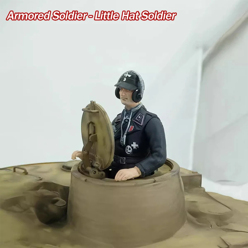 COOLBANK 1/16 RC Tank Model figure soldier HLC-0001/0002/0003 US Vehicle Captain 1938 Black Hat Officers Armoured Crew