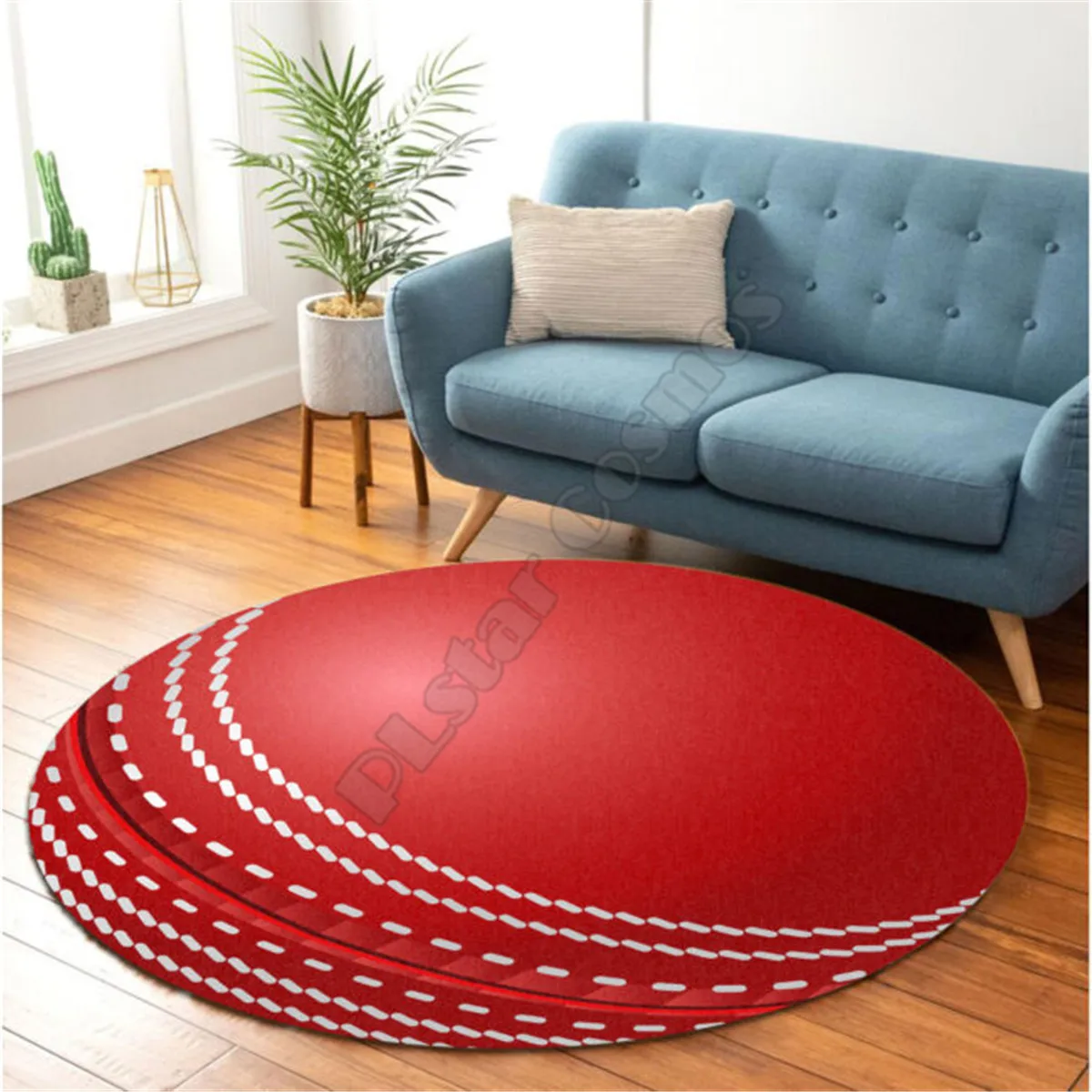 Love Tennis Ball Premium Round Rug 3D Printed Rug Non-slip Mat Dining Living Room Soft Bedroom Carpet 08