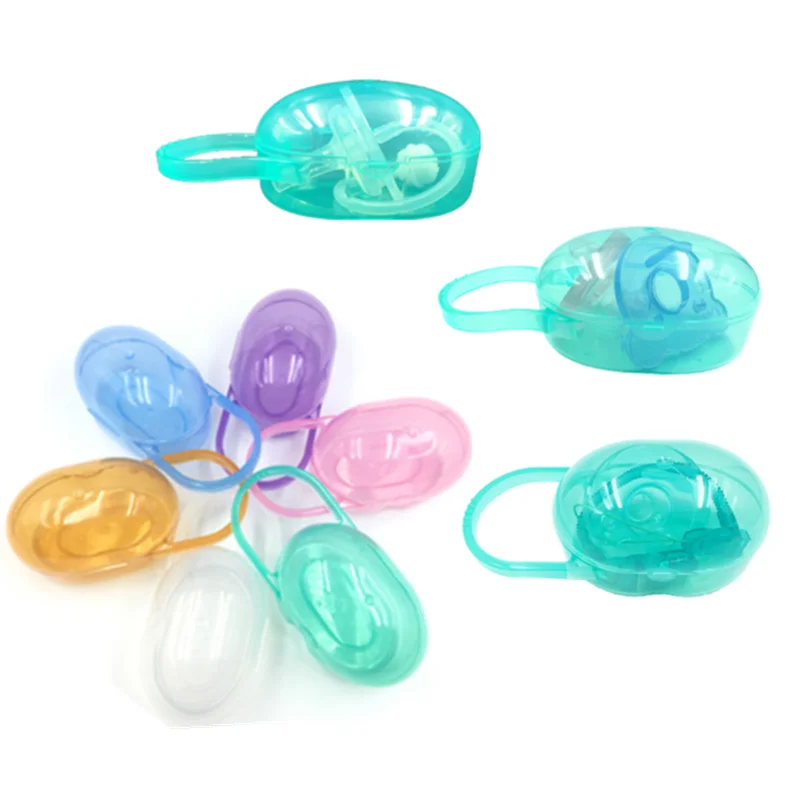 1PC Baby Solid Pacifier Box Soother Container Holder Pacifier Box Travel Storage Case Safe Holder Pacifier PP Plastic Box