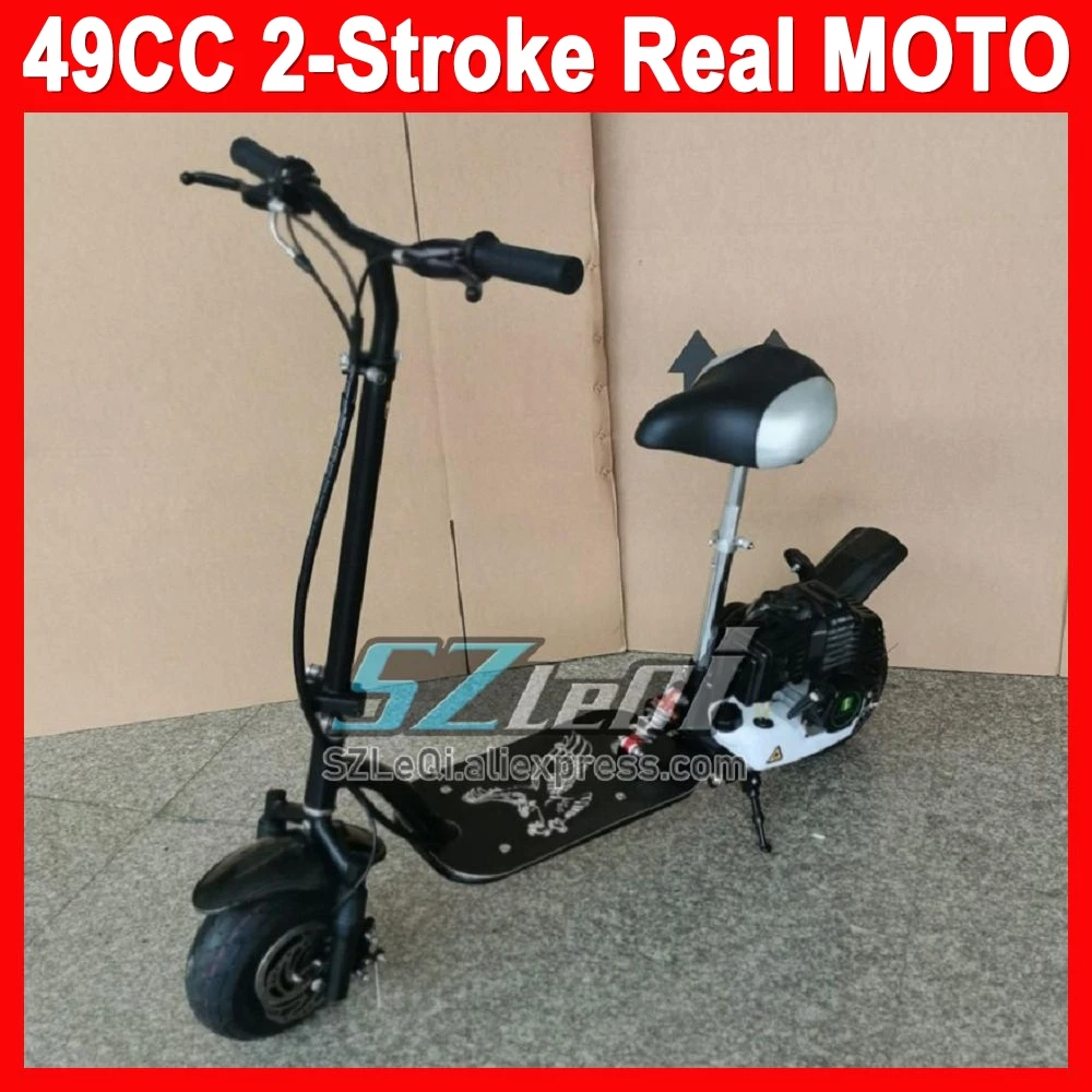 Adult Motorcycle 49CC Gasoline 2Stroke Engine Scooter Cool Nice Fashionable Popular Fashion Men Women Motorbike Racing MOTO Bike