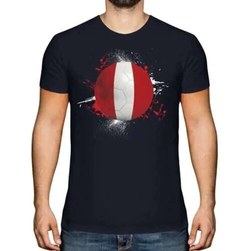 Peru Fußball Herren T-Shirt Geschenk Weltmeisterschaft Sport