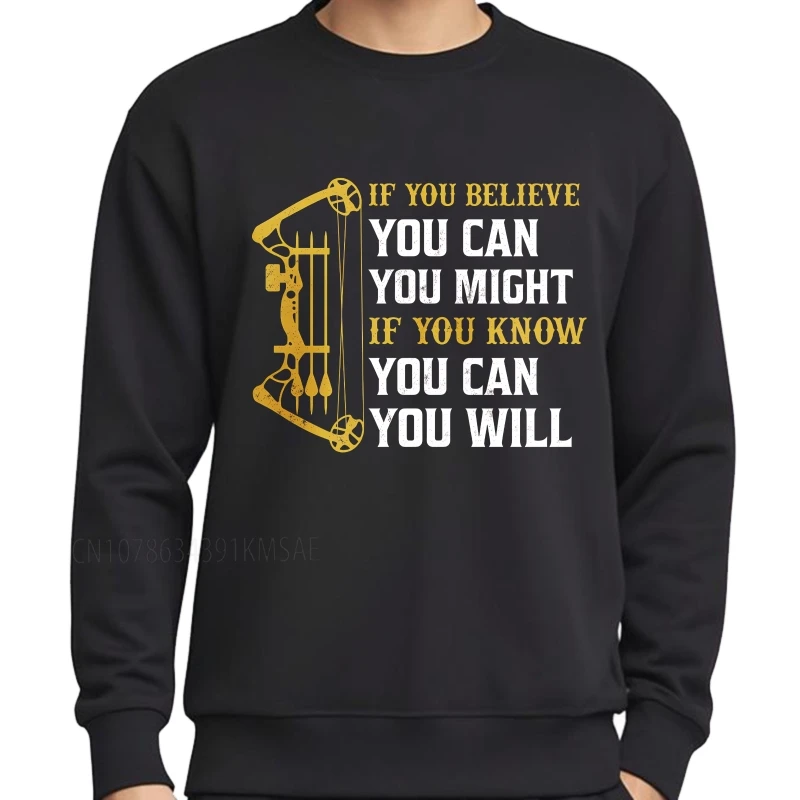 Streetwear outono adolescentes hoodies se você acredita você pode pode detectar se você sabe que você pode realizar treino em torno do pescoço moletom