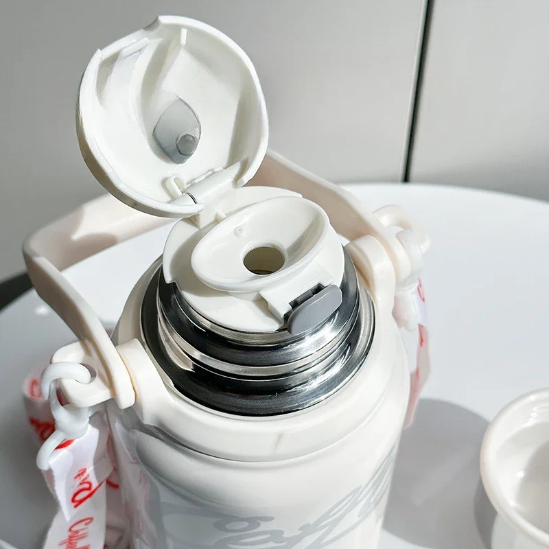 كوب كوكا كولا كوب كينغ كونغ كوب خارجي للطلاب حزام محمول عالي الجمال سعة كبيرة 316 كوب معزول من الفولاذ المقاوم للصدأ #4