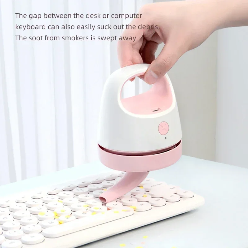 Портативный настольный очиститель Xiaomi Youpin, мини-пылесос, инструмент для удаления пыли, инструмент для очистки резиновых чипов, ручной пылесос