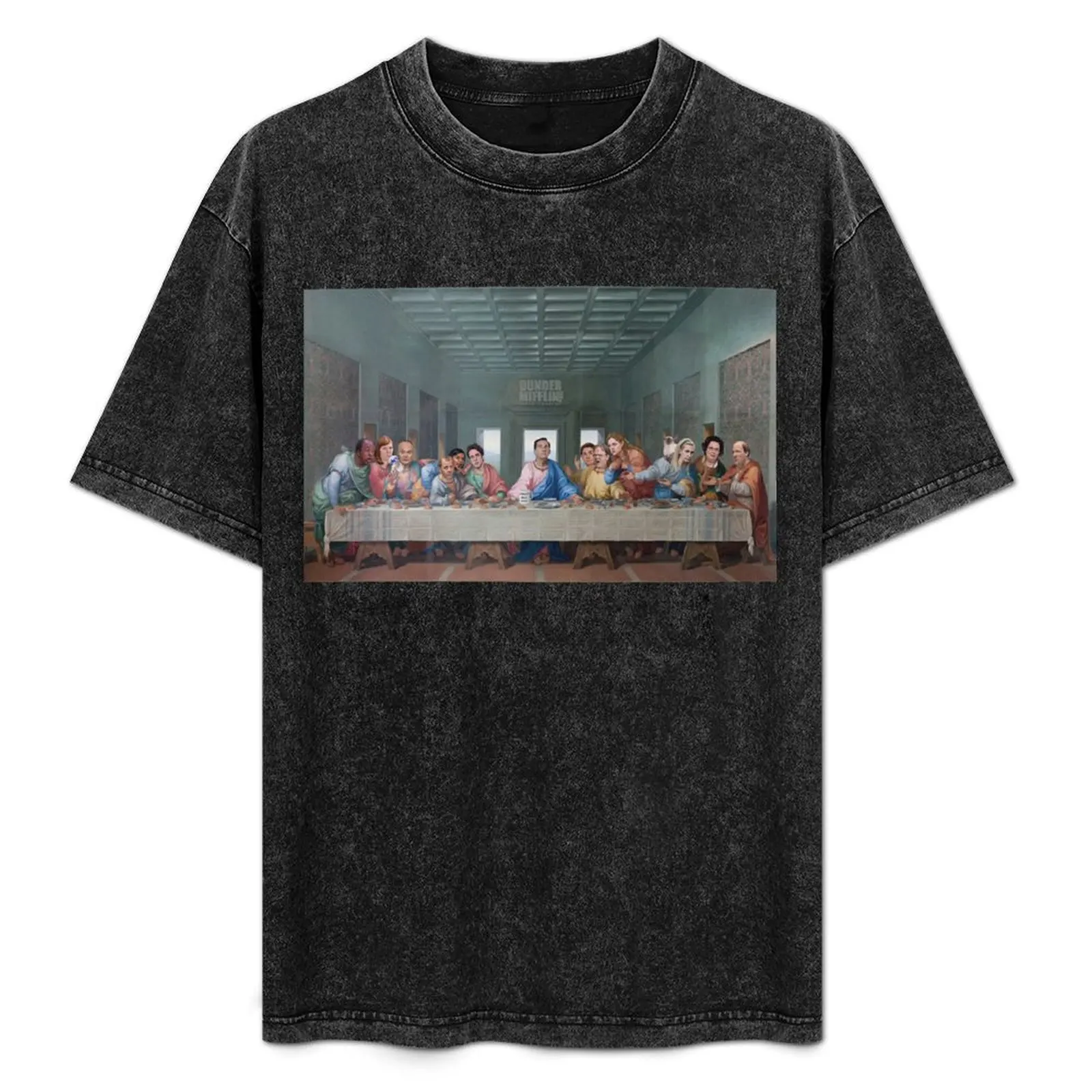 

The Last Supper Office Edition T-Shirt Minimalist Plain Crew Neck T-Shirt