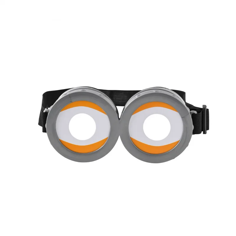 Lunettes de costume de cosplay Minions, accessoires de fête, verre circulaire 3D, décoration drôle, fournitures de fête d'anniversaire, nouveau, 2024