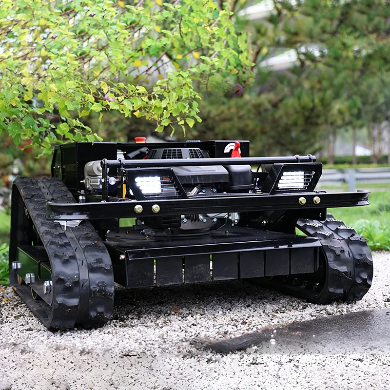 

Customized tracked high-power lawn mower and grass crusher for efficient operation on orchard slopes