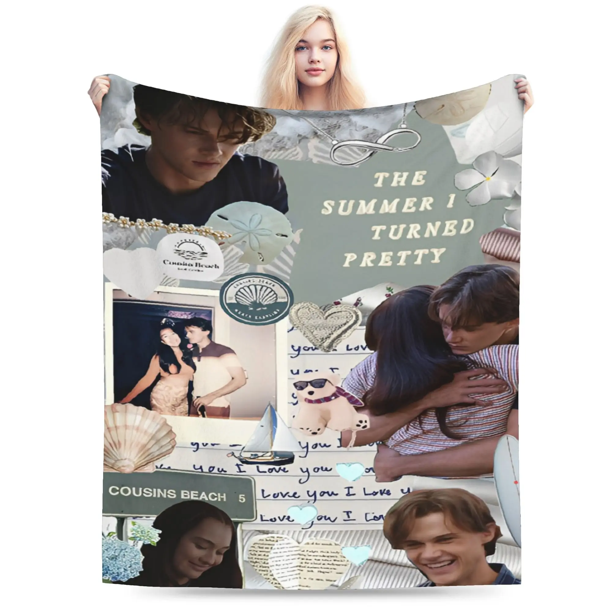 Comfort The Summer I Turned Pretty TSITP Blanket Accessories Sofa Decorative  Blanket Throw Super Warm Fleece for Car
