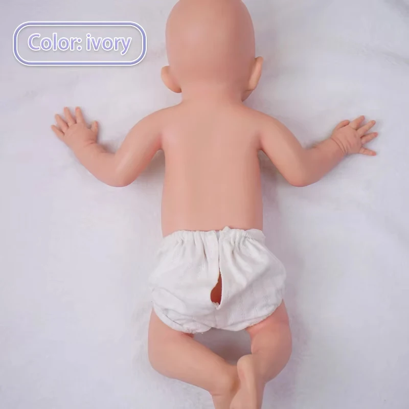 Silikonowa lalka Reborn dziewczynka Loulou, całe ciało, 46 cm, 1:1, realistyczna silikonowa Bebe, lalka noworodka do mycia dla dzieci, do nauki.