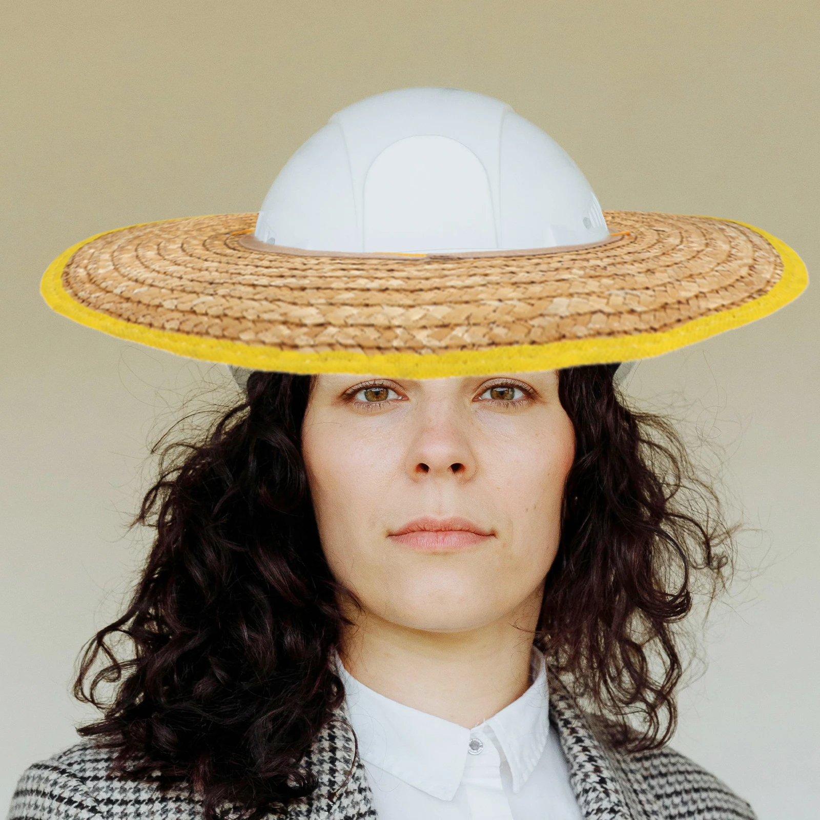 

Sunscreen Straw Hat Hats for Women Uk Hard Shade Appendix Construction Brim Safety with Visor Miss