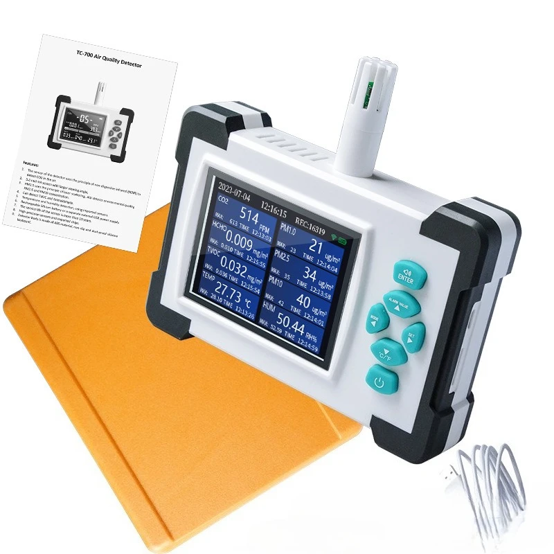 Multifunctional Air Quality Detector Indoor Real-time Gas Detection Formaldehyde Tester Processing