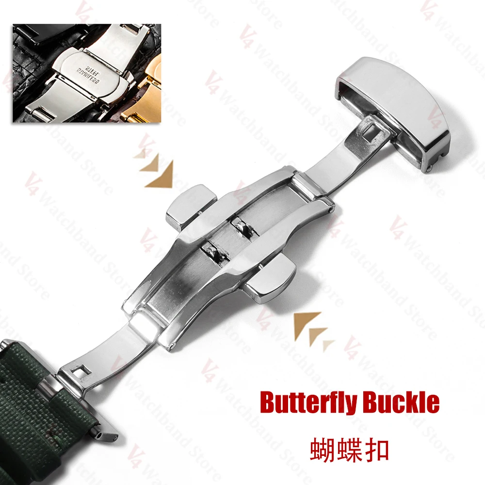 Premium Sailcloth Strap 18mm 19mm 21mm for Omega for Rolex Watch Band Butterfly Buckle Nylon Bracelet 20mm 22mm Quick Release
