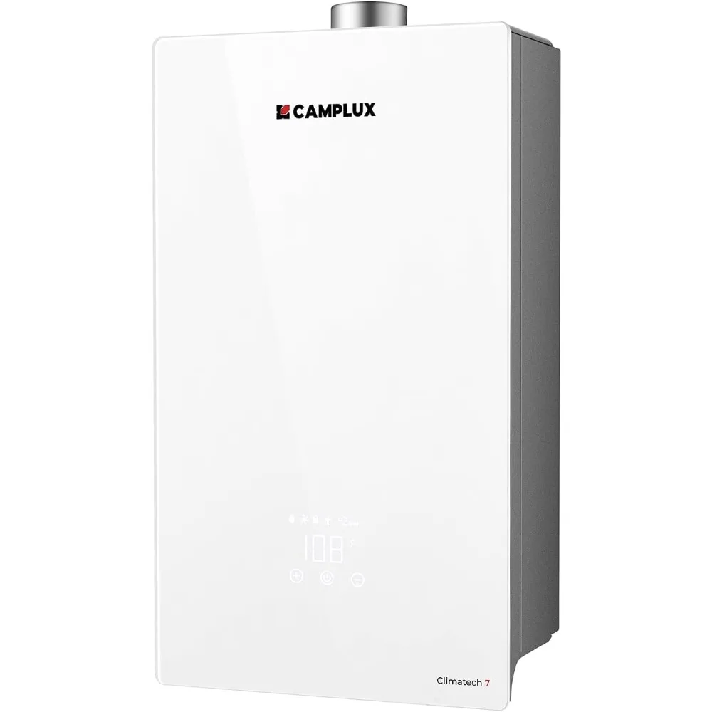 Tankless Water Heater, Instant Hot Water Heater Natural Gas 5.28 GPM, On Demand Gas Tankless Water Heater 132,000 BTU, Indoor