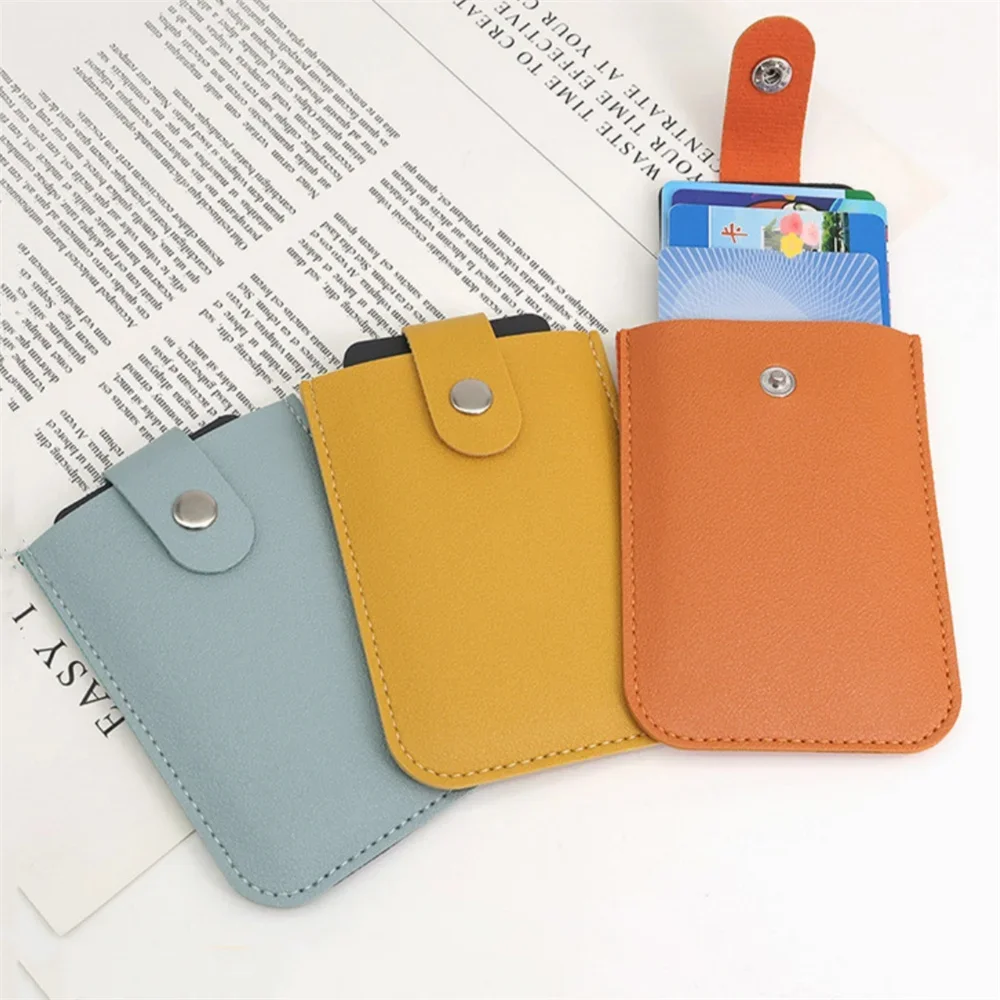 مغلفة أخفى محفظة بطاقات صغيرة سحب التدريجي نوع متعدد جيوب البطاقات حافظة بطاقات الأعمال تتفاعل حجب بولي Leather الجلود حامل بطاقات التعريف الشخصية