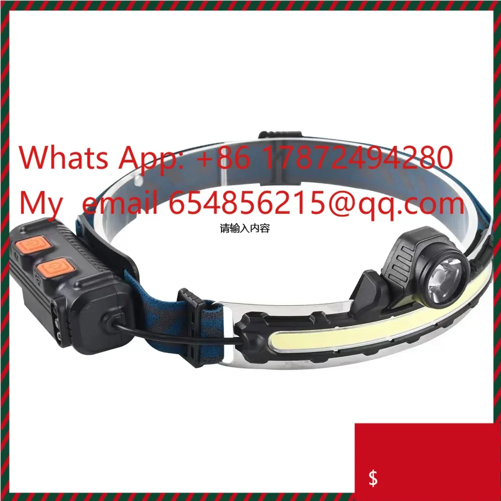 Type-C Charging Intelligent Induction COB Led Headlamp Head Light Floodlight For Night Running Fishing Outdoor Activities