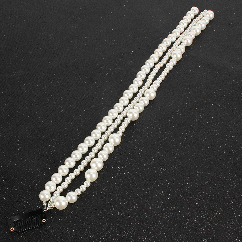 

Clip Tassel Accessories Pearl Tassel Decoration Elegant Pearl Hair Extensions Stylish Hair Decorations Everyday Use