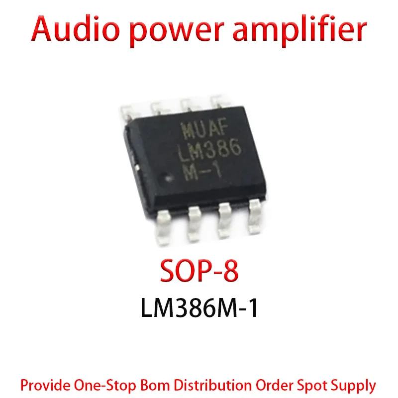 

New LM386M-1 package SOP8 audio power operational amplifier 10PCS