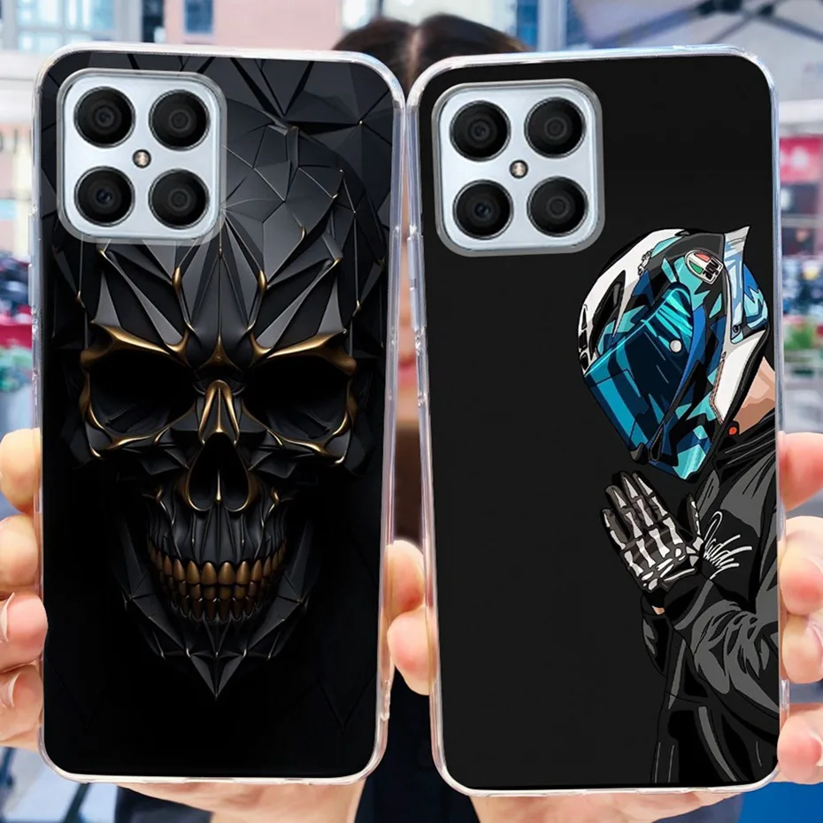 Fashion Cool Pattern Case For Honor X8 TFY-LX1 TFY-LX2 TFY-LX3 Soft Silicone TPU Back Cover For HonorX8 X 8 4G Phone Cases