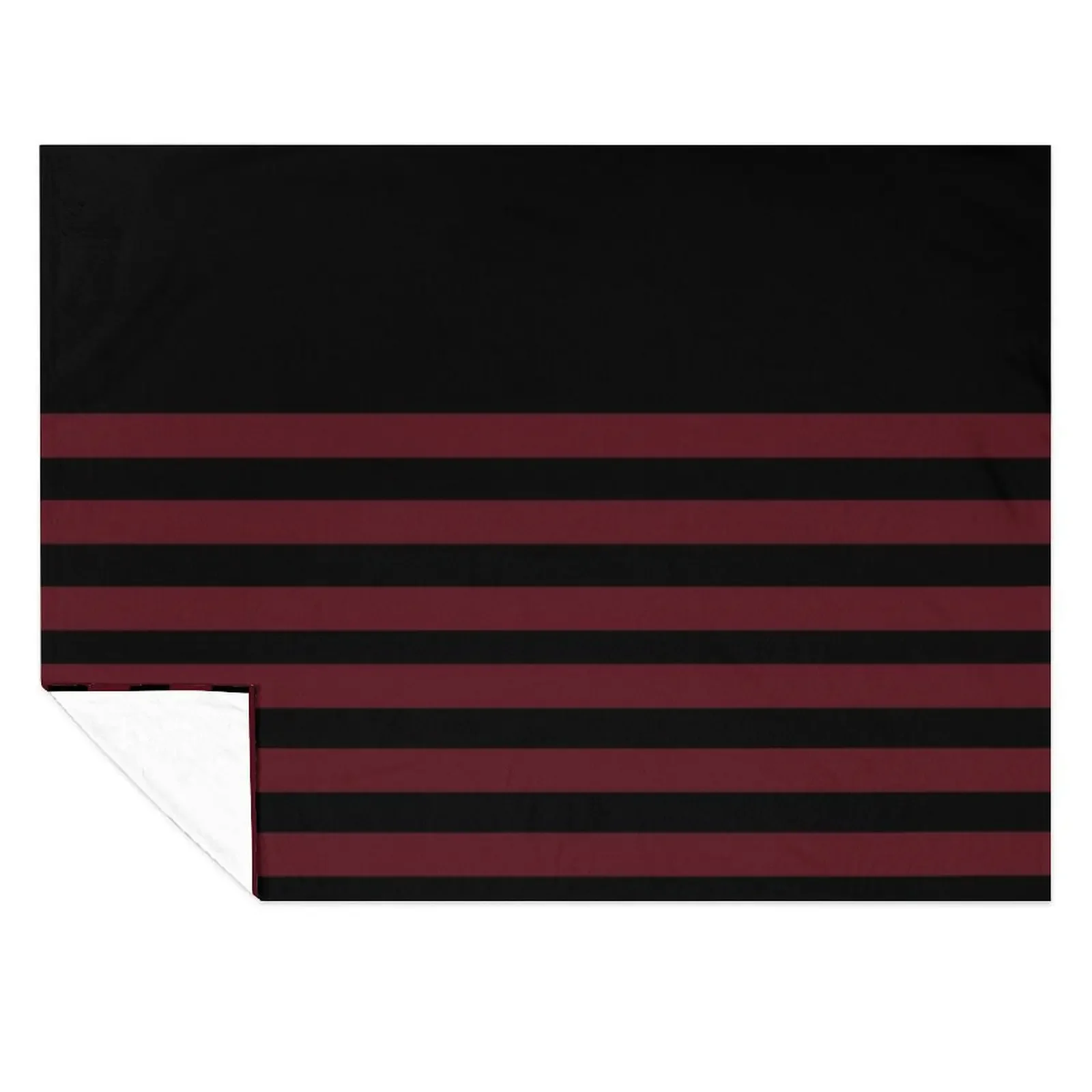 

Black and dark red striped Throw Blanket Tourist Beach Plaid Thins Blankets